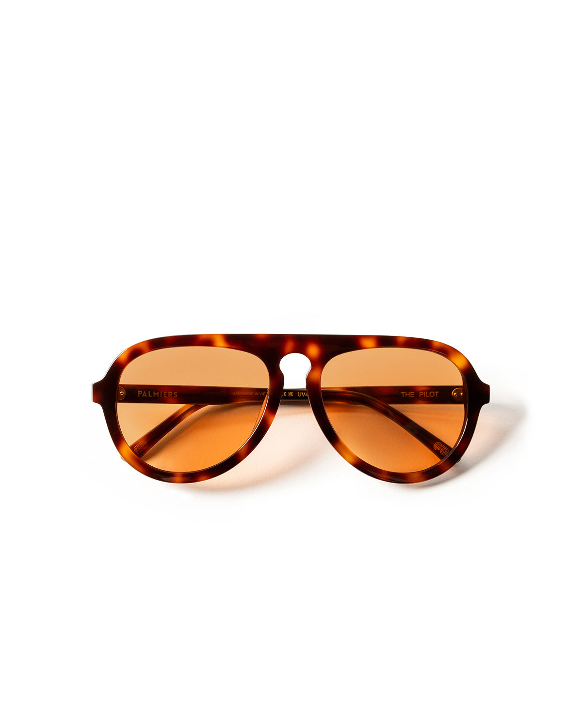 orange sunglasses with tortoise frame