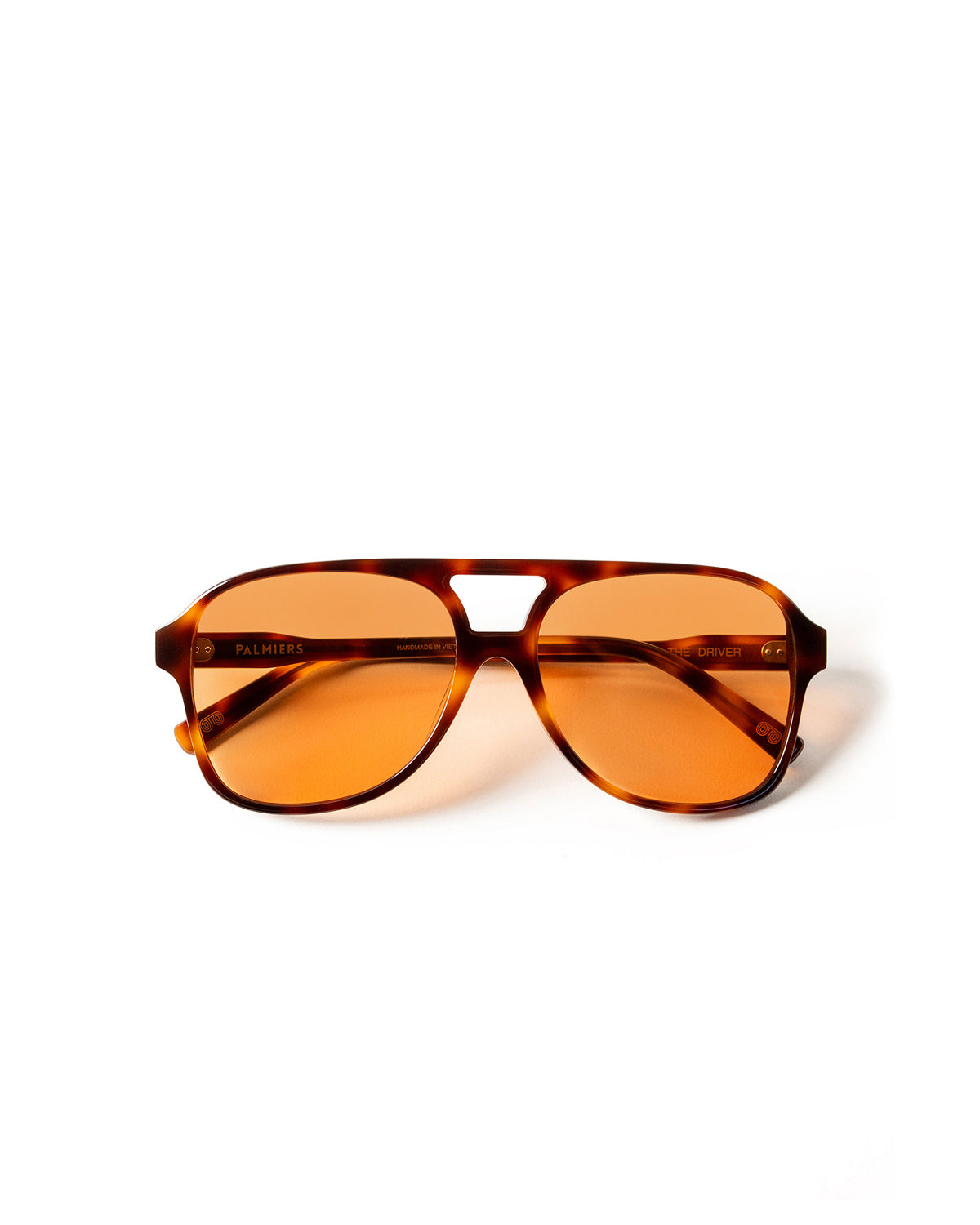 orange sunglasses with tortoise frame