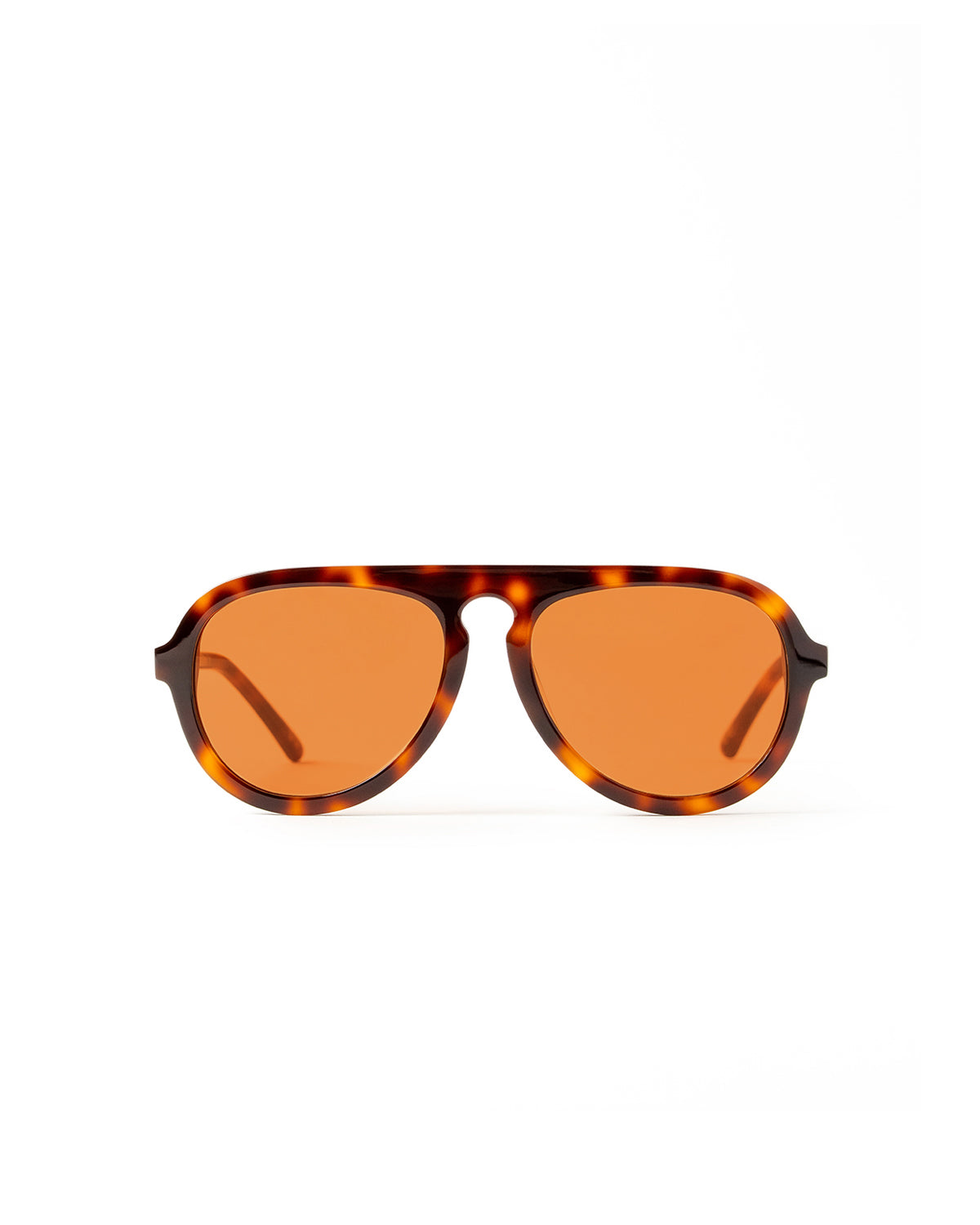 orange sunglasses with tortoise frame