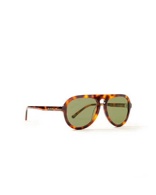 Olive sunglasses with tortoise frame