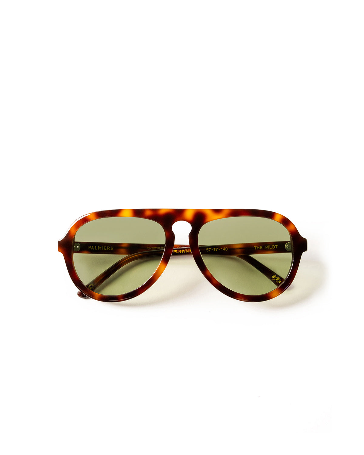 Olive sunglasses with tortoise frame