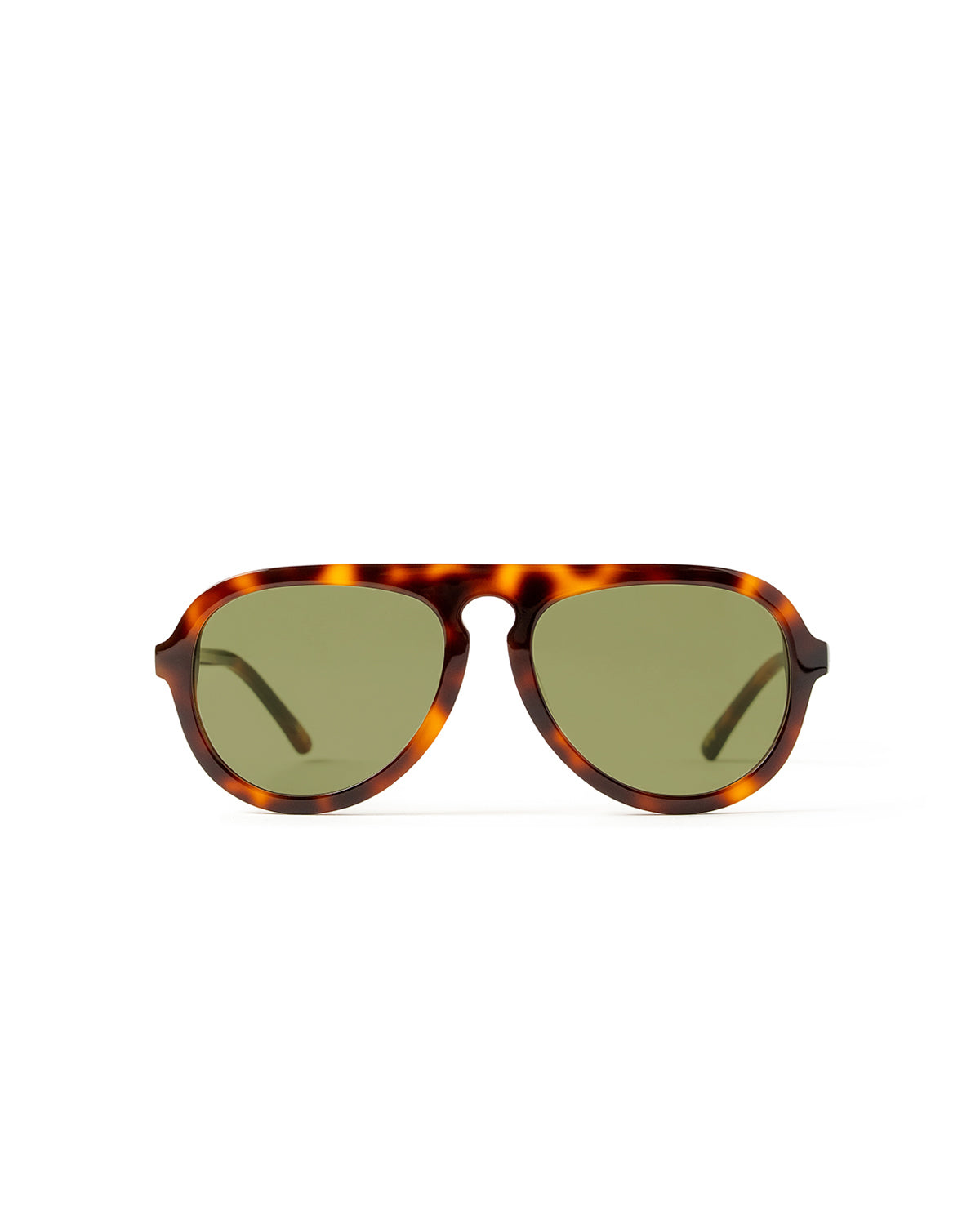 Olive sunglasses with tortoise frame