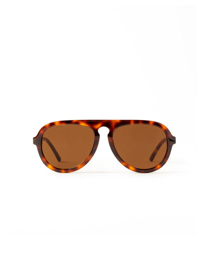 brown sunglasses with tortoise frame